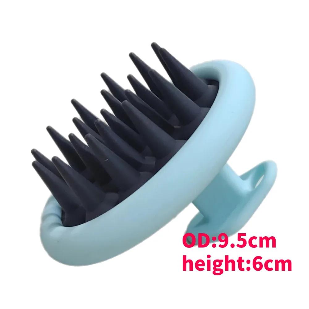 Silicone Shampoo Brush Hair Massager body scrubber Head Scalp Massage Comb Body Massage scrubber Bath Salon Hairdressing Tools
