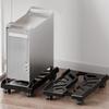 Adjustable Mobile CPU Stand Ventilated Computer Tower Stand PC Tower Stand with 4 Locking Caster Wheels Fits Most PC PC Floor Cart Riser