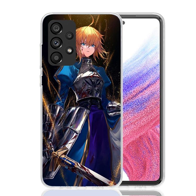 Fate Zero Stay Night Saber Phone Case For Samsung Galaxy A17 A16 A14 A15 A13 A57 A56 A54 A55 A53 A37 A36 A34 A35 A33 A26 A24 A25