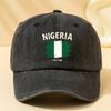 Unisex Modna i Wszechstronna Czapka z Daszkiem Baseballowa z Nadrukiem Litery NIGERIA EST 1960 Outdoorowa Codzienna Czapka z Daszkiem