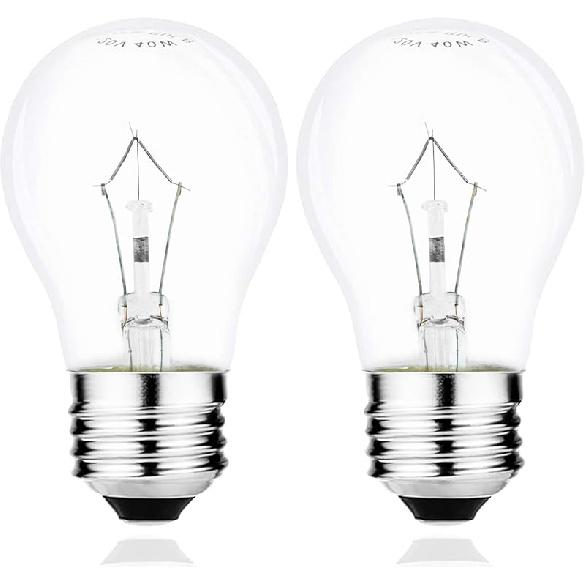 

Lava Lamp Bulb 40 Watt A15 E26 Base Appliance Oven Light Bulbs for Refrigerators/Ovens/Range Hood,High Temperature Resistance 300℃ Incandescent 2Pcs A15 Appliance Light
