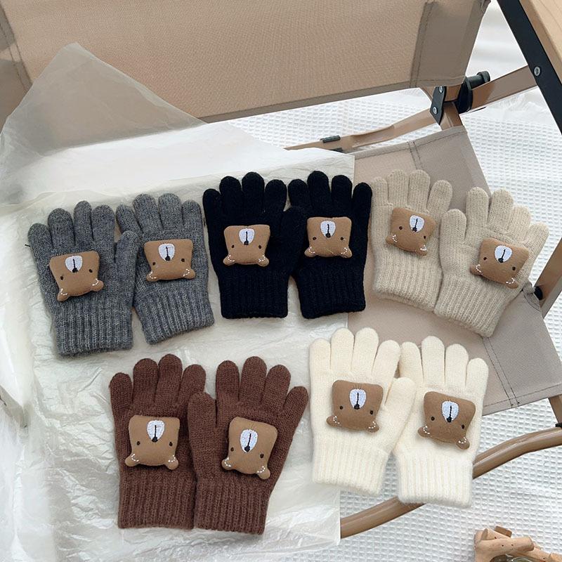 Winter Mink Imitation Solid Color Gloves