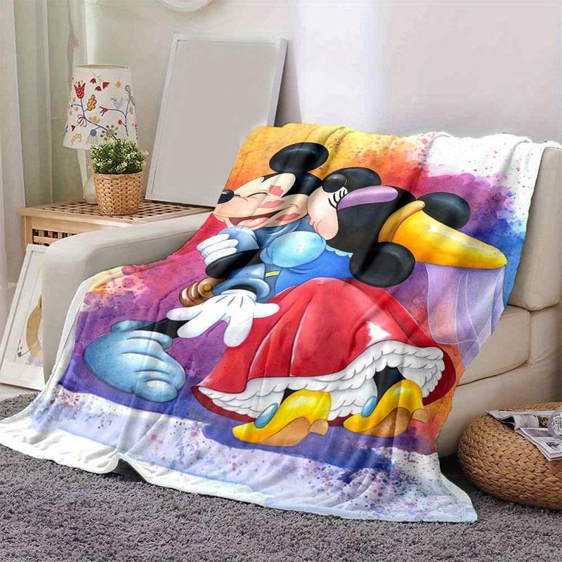 1pc, Mickey Mouse Home Decor Blanket, Bedroom, Living Room, or Travel, Flannel Throw Blanket