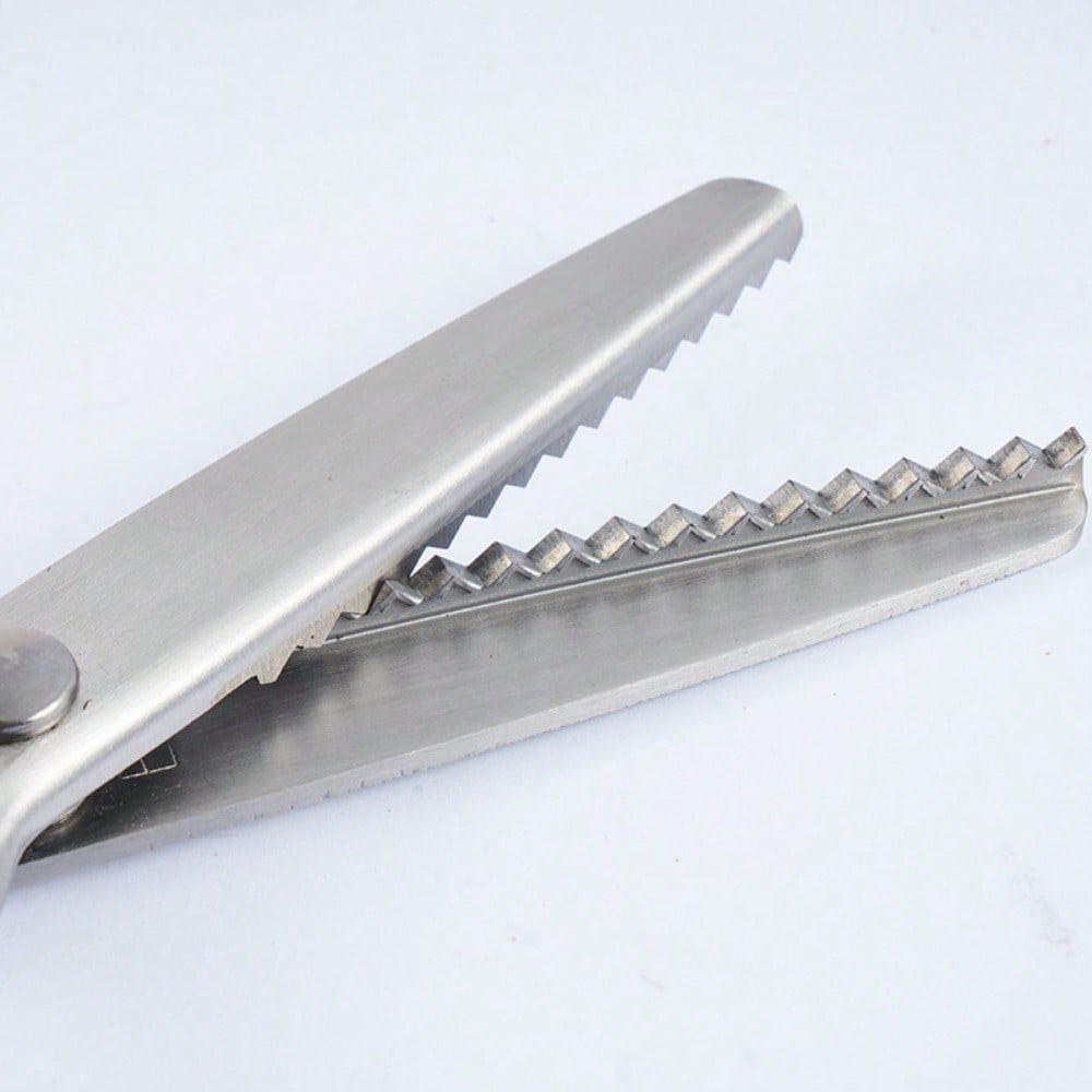 Stainless Steel Tooth Cloth Scissors Triangular Scissors Serrated Scissors Lace Scissors Arc Wave Scissors Tailor Scissors