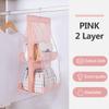 Multi-layer Bag Storage Bag Waterproof Bag Wardrobe Hanging Leather Bag Finishing Bag Female Bag Storage Bag Wardrobe Handbag Purse Hanging Bag