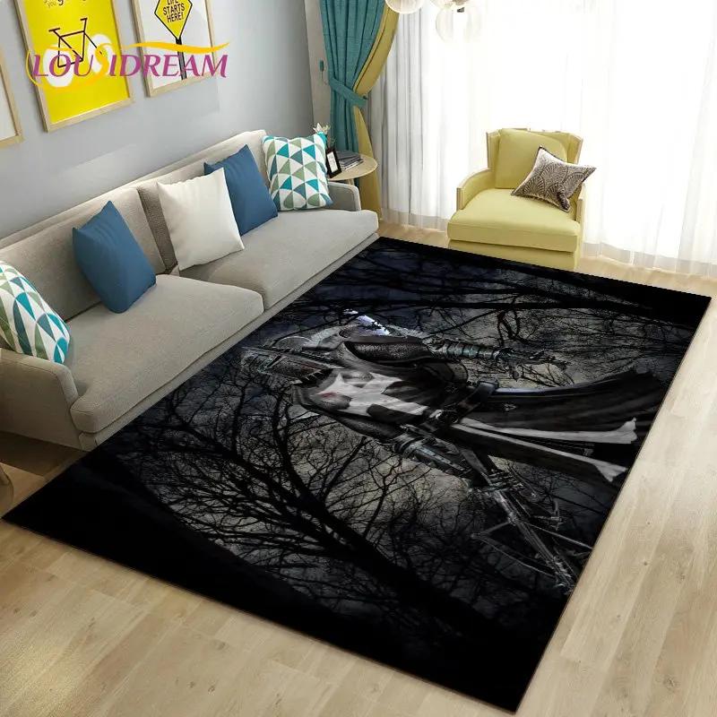 Cavalier Knight Templar Crusaders Game Area Rug Large,Carpet Rug for Living Room Bedroom Sofa Doormat Kitchen,Non-slip Floor Mat
