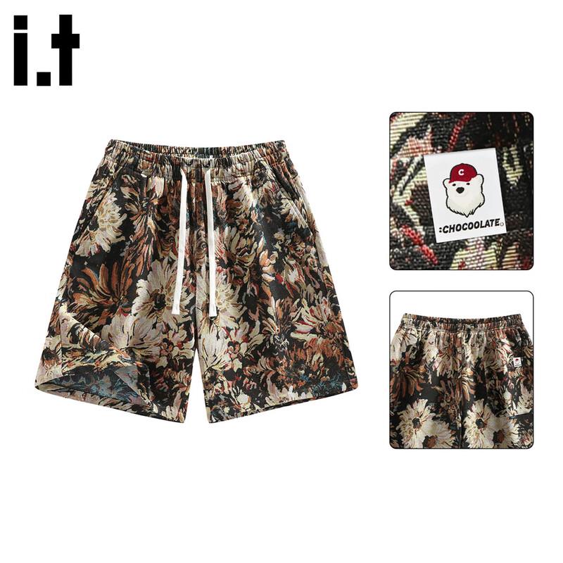 :CHOCOOLATEit Men s Tie-Dye Floral Loose Fit Beach Shorts 3XL