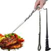 Reusable Barbecue Turner Hook Long Handle Grilling Steak Turner Practical BBQ Food Flipper  Griddle