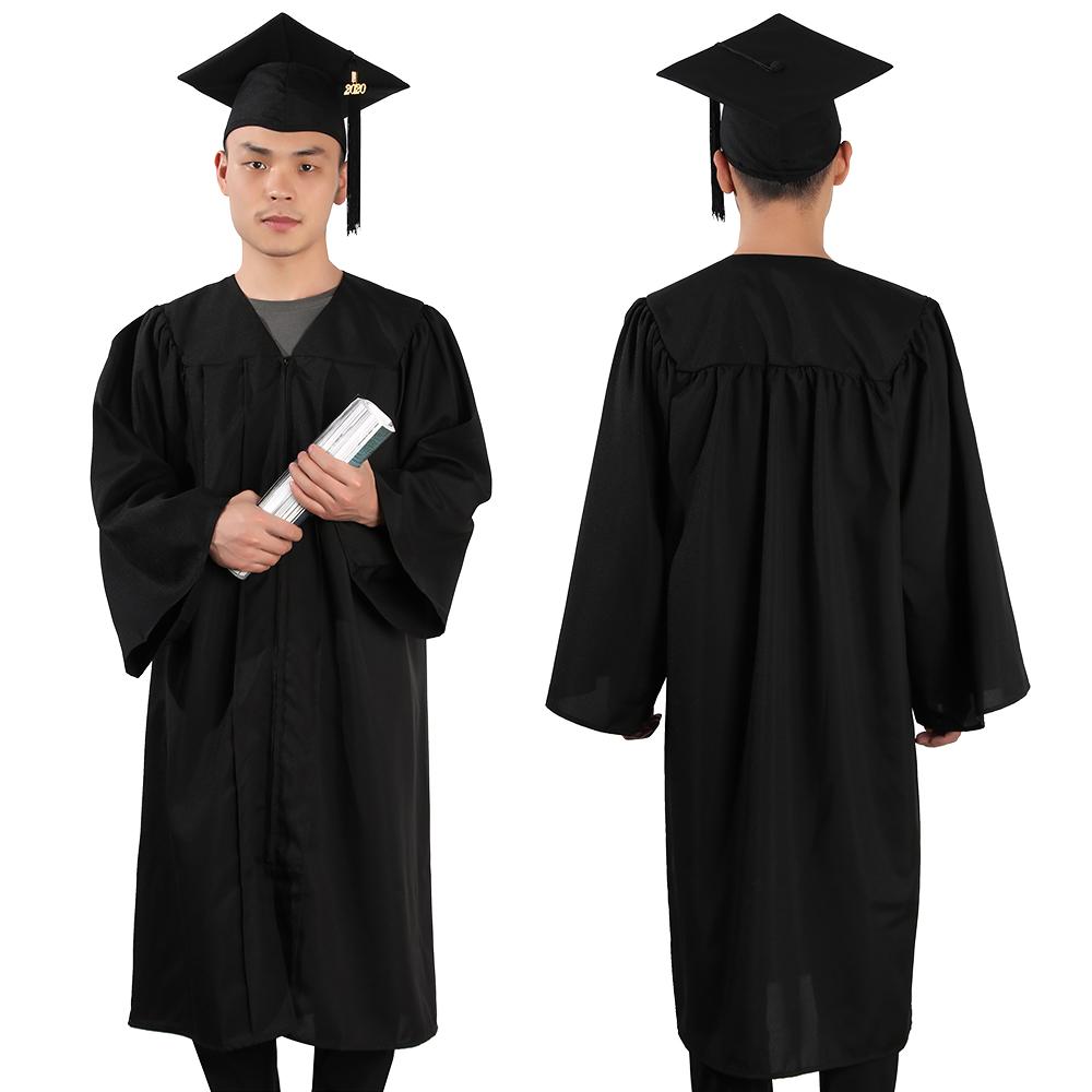 Degree Ceremony Bling Removable Tassel Graduation Gown Set Mortarboard Hat 2023 Happy Graduation