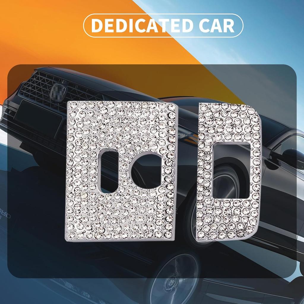 Bling Crystal Car Interior Accessories Sticker Fits for Honda Accord 2024-2025(Silver 8)