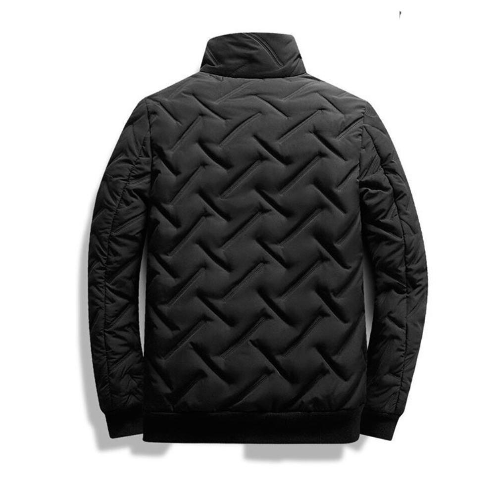 Men's Winter Down Coat Solid Color Korean Trend Zipper Jacket Warm Fashion Casual Streetwear Stand-up Collar Thick Coats