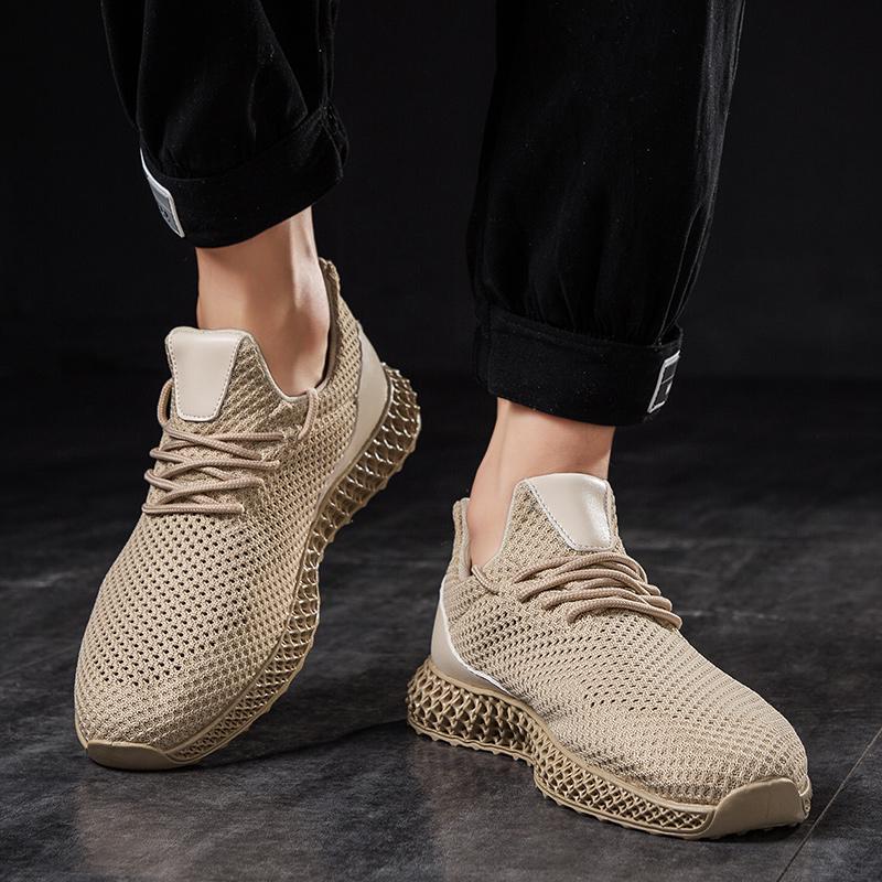 Compre Sapatos leves masculinos confortáveis almofada sapatos voando sapatos  de malha tecido sapatos de malha ao ar livre esportes barato — frete  grátis, avaliações reais com fotos — Joom