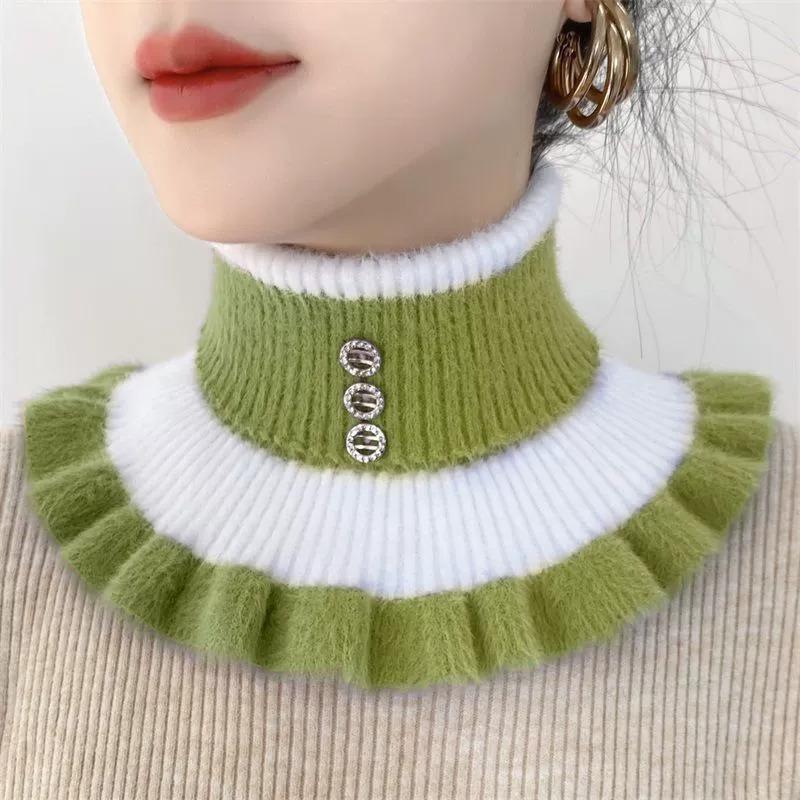 Damvinterhalsduk - Halsvärmare & Tröjkant, Exklusiv Ullgaiter