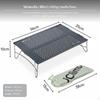 Ultralight Aluminum Folding Table S, Portable Mini Outdoor Camping 400g Gunmetal