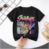 KPop Demon Hunters 2026New Saja Boys Cartoon Boys T-shirt Round Neck Fashion Casual Top Children's T-shirt Kids Clothing