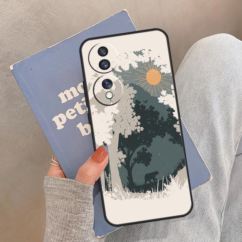 Wild MountainsMondsee Hülle Für Honor Magic 8 Pro 5 6 7 Lite Abdeckung Für Honor 200 400 90 70 50 X8a X8b X9a X9b X9c