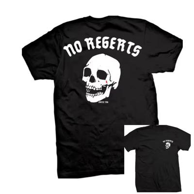 No Regerts Tattoo Art Retro Style Summer Casual T-and Kids Tshirt Men's and Women's Luxury Brand Top 2026 New Art Logo