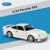 WELLY 1/24 for Porsche 959 Alloy Sports Car Model Diecast Metal Toy Vehicles Car Model High Simulation Collection Toy Gift