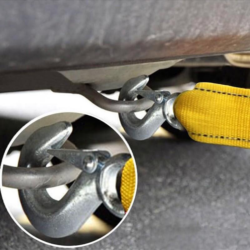 3 TON 4M Tow Towing Pull Rope Strap Heavy Duty Road Recovery Car Van 4x4