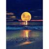 New 5D DIY Diamond Painting Night View Diamond Embroidery Full Moon Cross Stitch Full Round Drill Home Decor Manual Gift