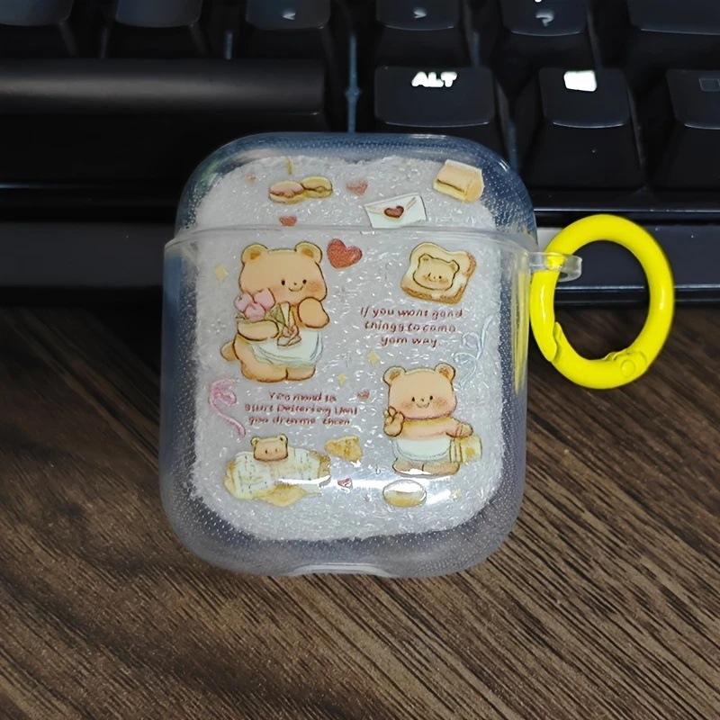 Butter bread bear for AirPods protective cover 1 Japan and Korea Apple wireless Bluetooth 1st generation Pro1 earphone cover