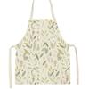 Flower Print Kitchen Aprons Rural Style Home Cooking Aprons New Floral Print Apron  Baking