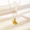 Trendy Temperament Gold Color Starfish Shell Pearl Pendant Necklace Earrings for Women Summer Beach Stainless Steel Jewelry Gift