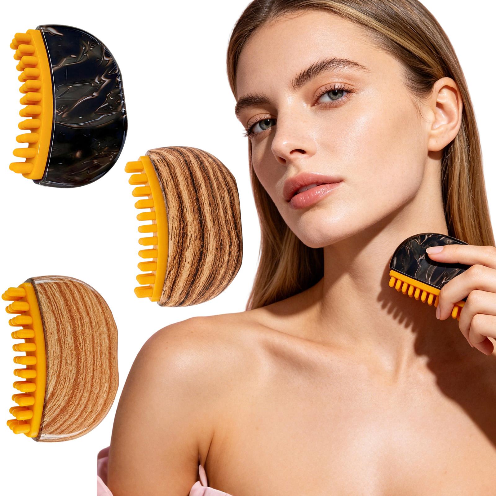 Facial brush, lymphatic brush, body massage brush, 3 facial brushes one size белый