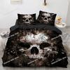 New Distressed Bedding Set Single Twin Full Queen King Size Bed Set Aldult Kid Bedroom Duvet cover Sets Skeleton Bed Sheet Set