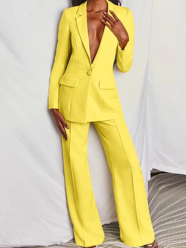 European & American Fashion Lapel Slim Cardigan Suit Jacket - Women's 2025 Spring/Autumn Collection.