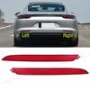 For Porsche Panamera 971 Basic Turbo GTS S 4S Sport 2017- Rear Bumper Brake Light Tail Warning Turn Signal Reflector Lamp