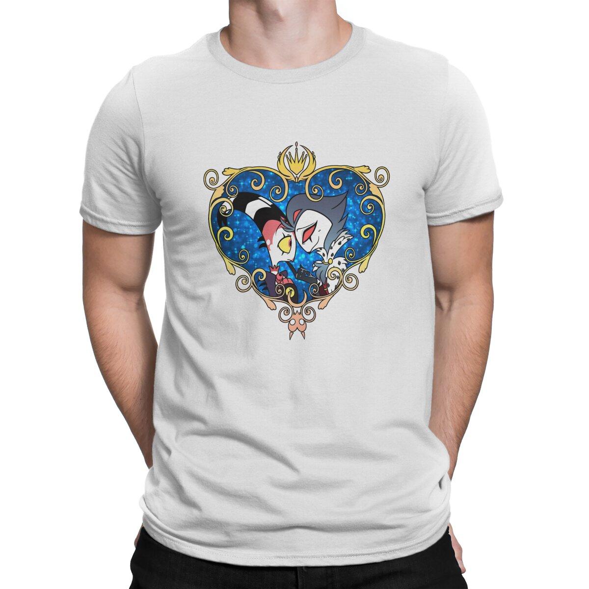 Helluvaboss Stolas Blitzo Heart Frame T Shirt Fashion Men Polyester Tees Summer Clothing Harajuku Crewneck TShirt S