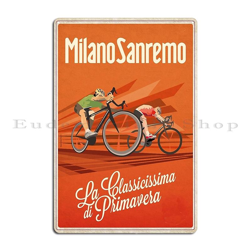 PARIS ROUBAIX Vintage Abstrakter Radsport Druck Giro D Italia Retro Passo Dello Stelvio Radfahren Metallblechschild Poster