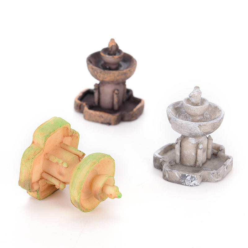 Pop Moss Micro Landscape Ecological Bottle Resin Fountain Creative Ornaments Ornaments Accessories