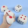 2.56" Squishies Dice Kawaii Soft Slow Rising Large 6-Sided Dice With Dots Stress Relief Kids Toys Collection Decorative Props