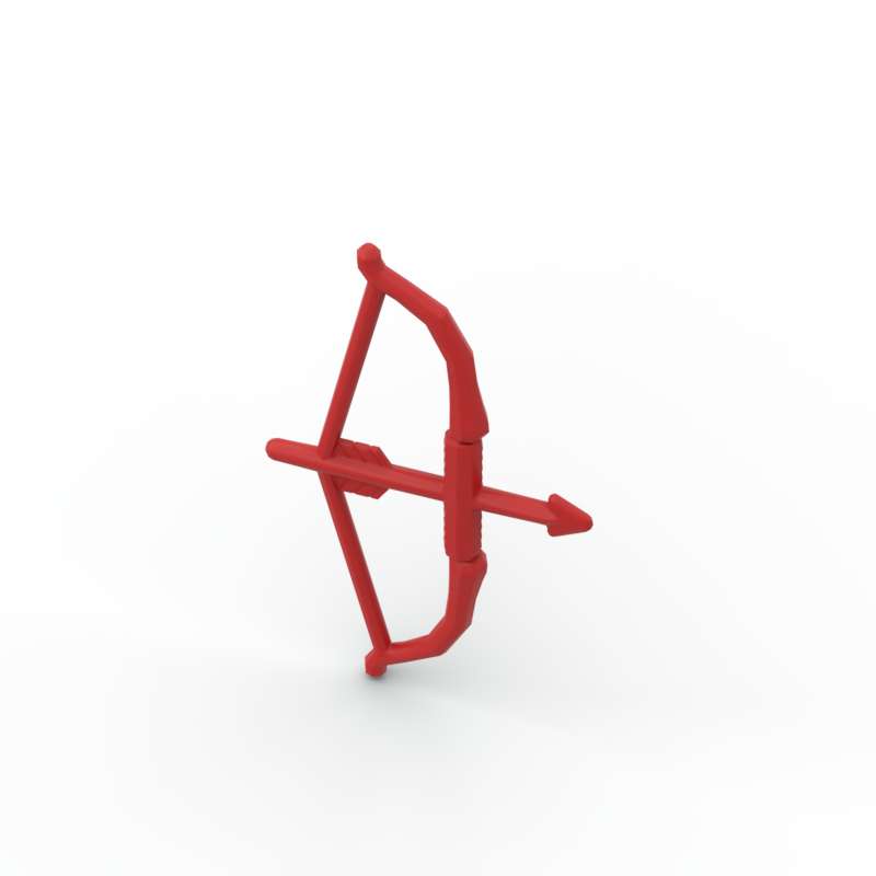 Non-Toxic Moc 10Pcs 93231 Bow And Arrow Building Blocks Prop Recurve With Round Limbs Bricks Assemble Diy Toy Children Birthday Kid Gift