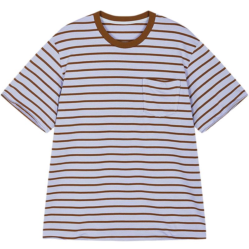 JNBY Women s Striped Round Neck Short Sleeve T-Shirt M