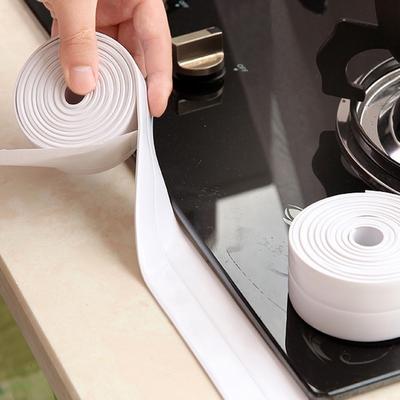 3.2m White Bath And Wall Sealing Strip Self Adhesive Tape For Sink Basin Edge
