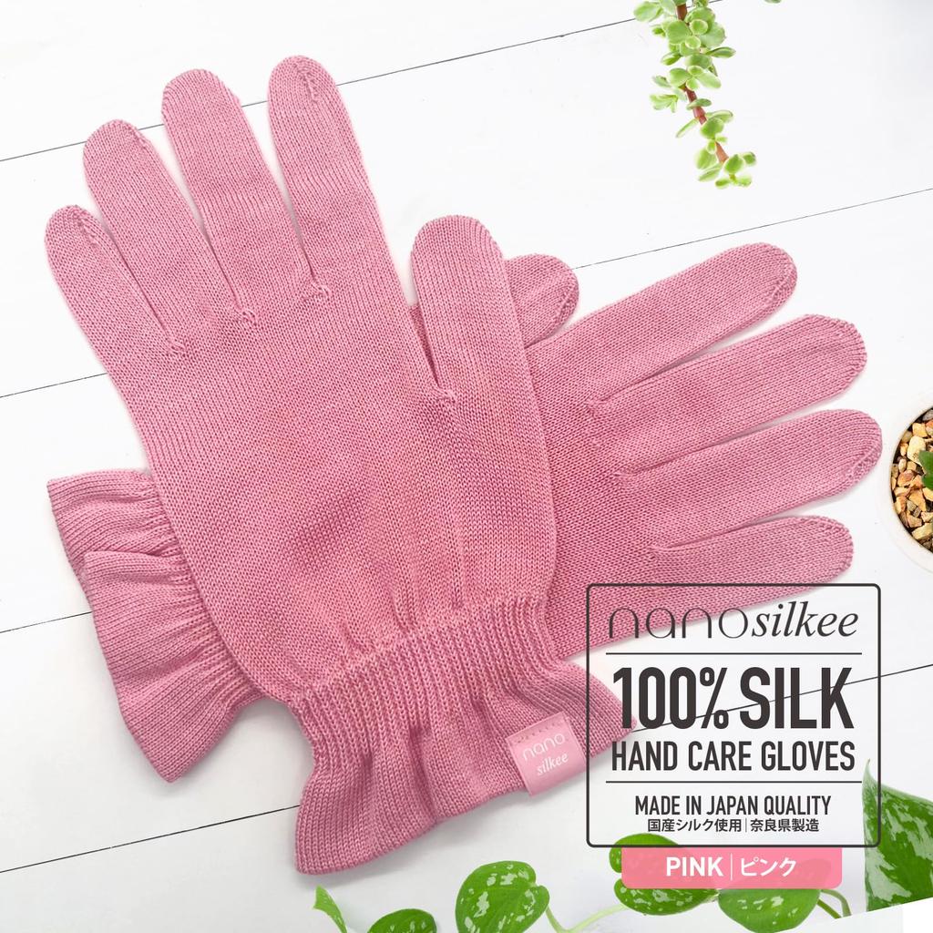 Hand Care To Silk 1 Million Pairs Hand UV Night Care Made In Nanosilkee X WAKISAKA Moisturizing Cherry After Hand Cream "Takumi Bi" Gloves, Produced,