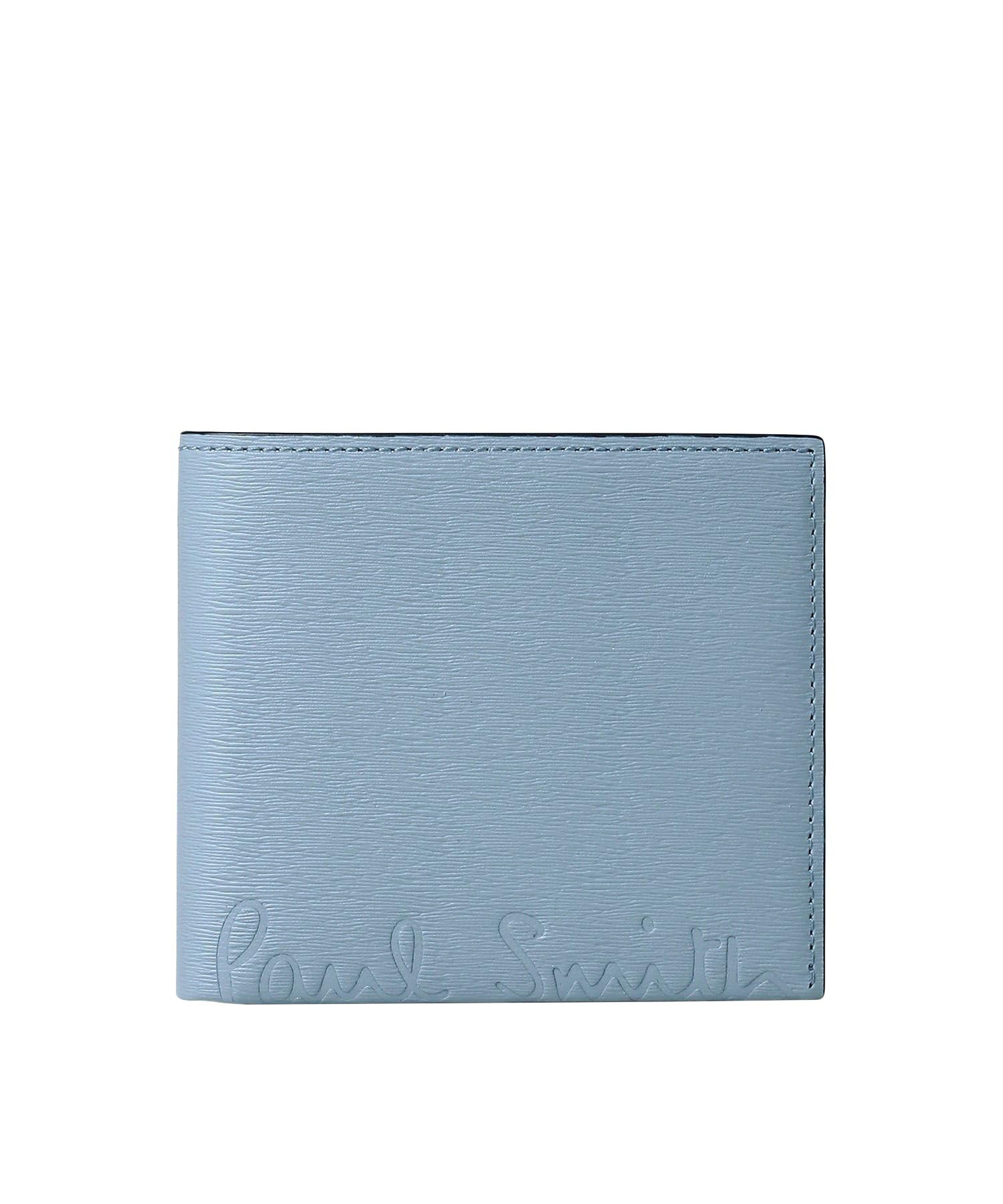 

Укороченный кошелек-бифолд с логотипом саксового цвета