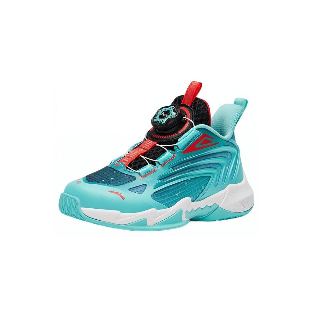 Anta Kids Lightweight Comfortable Daily Shock Absorbing Durable Low Top Basketball Shoes Kids Sneakers Blue Black Red 312329953-1