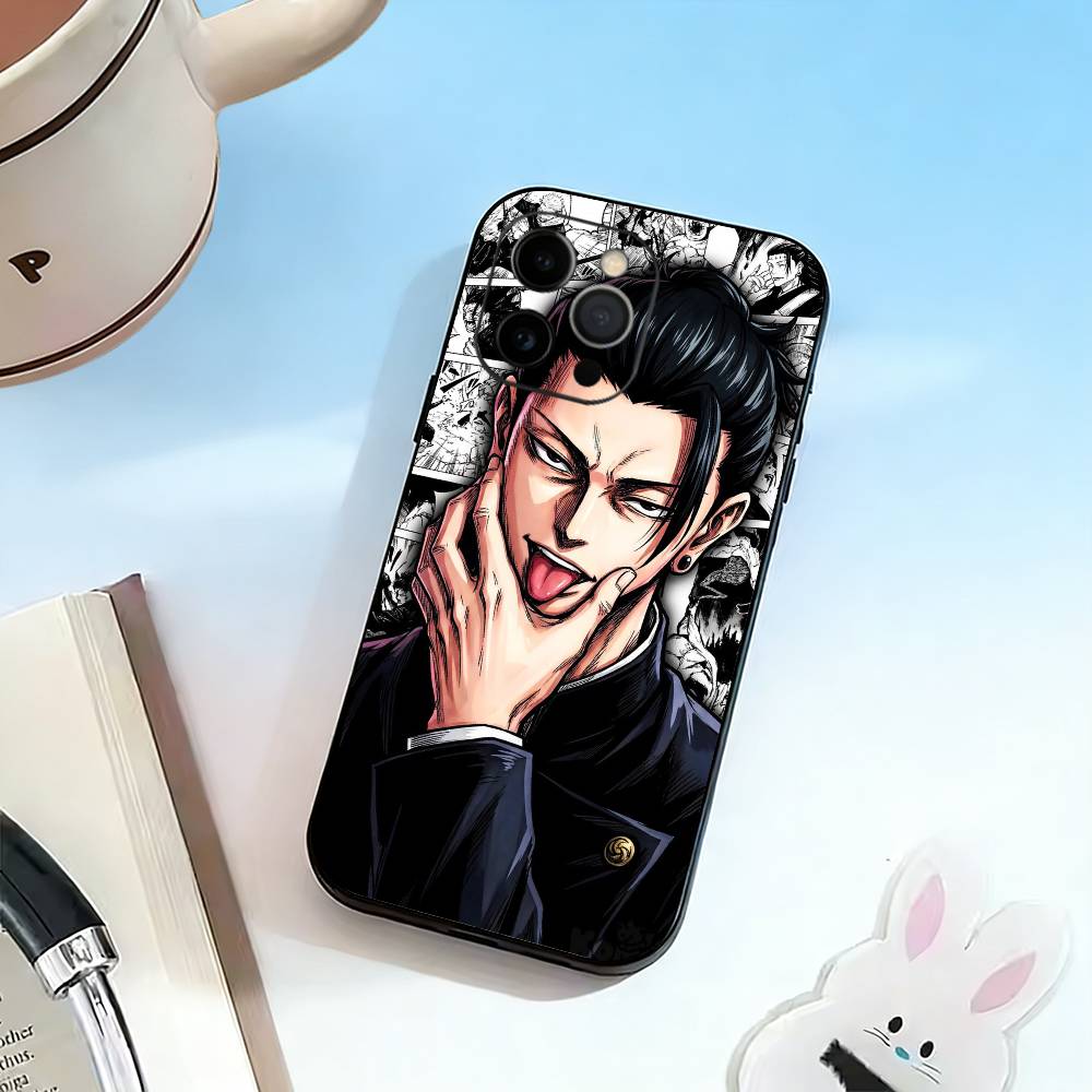 

S-Su-guru G-Geto-T Чехол для телефона Силиконовый Мягкий Для IPhone 17 16 15 14 13 12 11 X XR Plus Pro Max Plus iPhone15