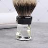 Yaqi Retro 24MM Two Band Badger Hair Clear Handle Beard Brush Men Wet Shaving Brush For Cleaning Beard Shaving Tool New