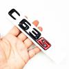 CSG1 3D Black C63S Logo Letters V8 BITURBO Badge Car Rear Star Sticker Trunk AMG Emblem For Mercedes Benz AMG W205 C205 Accessories