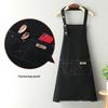 Stain-Proof Canvas Apron with Custom Logo for Western Restaurants, Hot Pot Establishments, and Milk Tea Shops