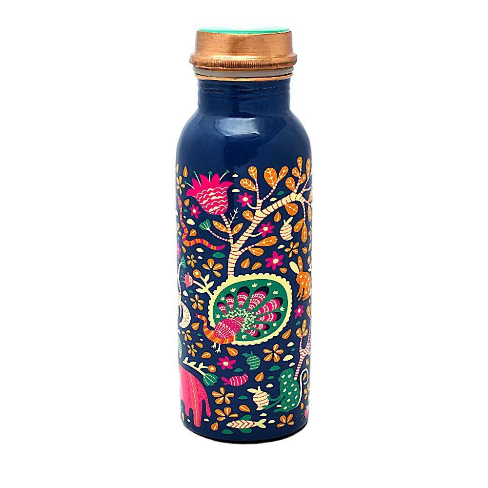 Meena Printed 750 Ml Bottle Non-Toxic BPA Free| Leak Proof| Durable & Rust Proof for Home,School,Yoga,Office,Travel Bottle Vacations