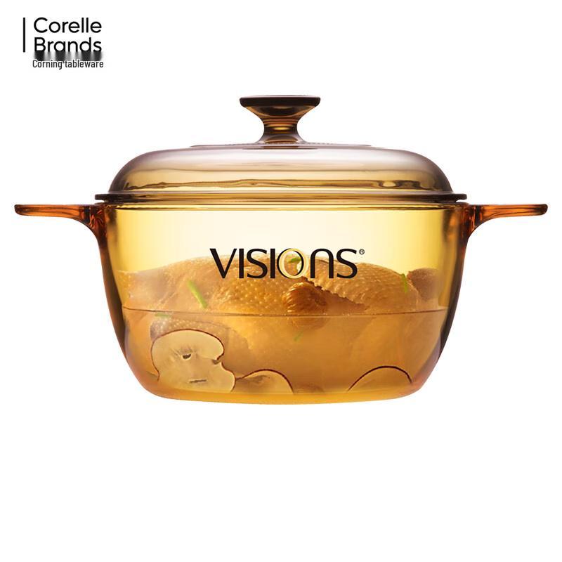 Corning Vision 2.5L Transparent Glass Stew Pot