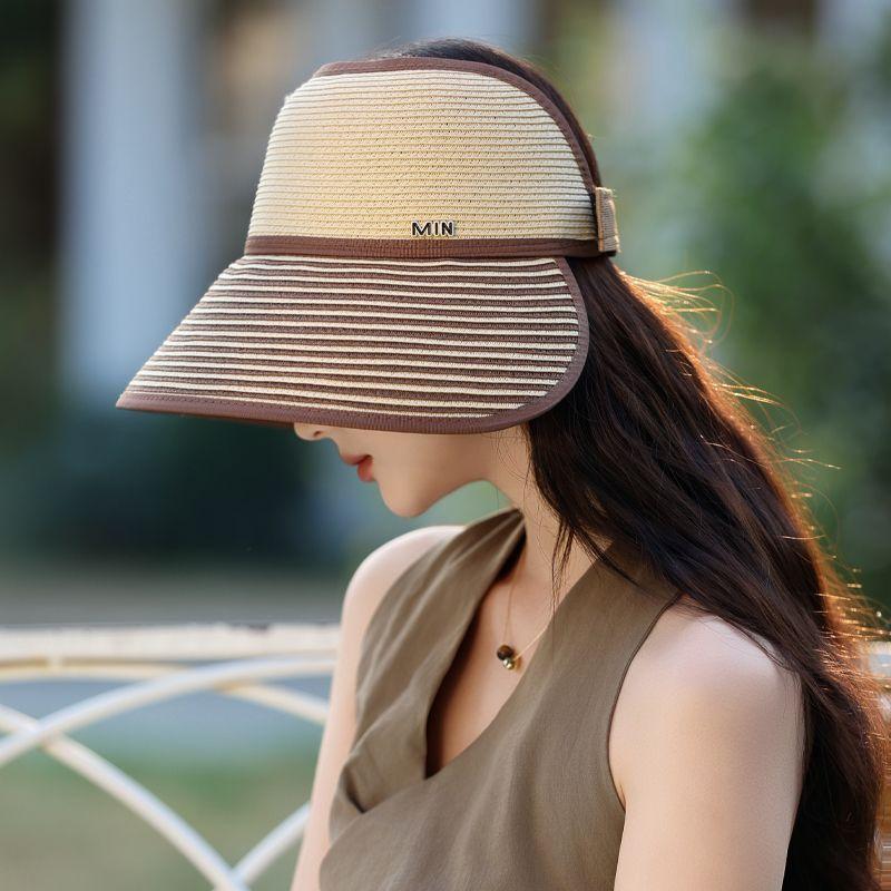 New Hat Women's Summer Breathable Straw Hat Sun Protection Visor Sun Hat