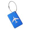 Reusable Stainless Steel Aluminium Suitcase Labels Bag Tag Travel Luggage Tags Labels with Ropes