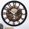 25cm High-End Iron Round Wall Clock with Superior Craftsmanship